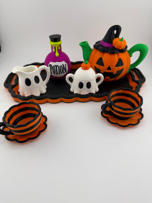 Halloween Pumpkin & Ghost Tea Party Set