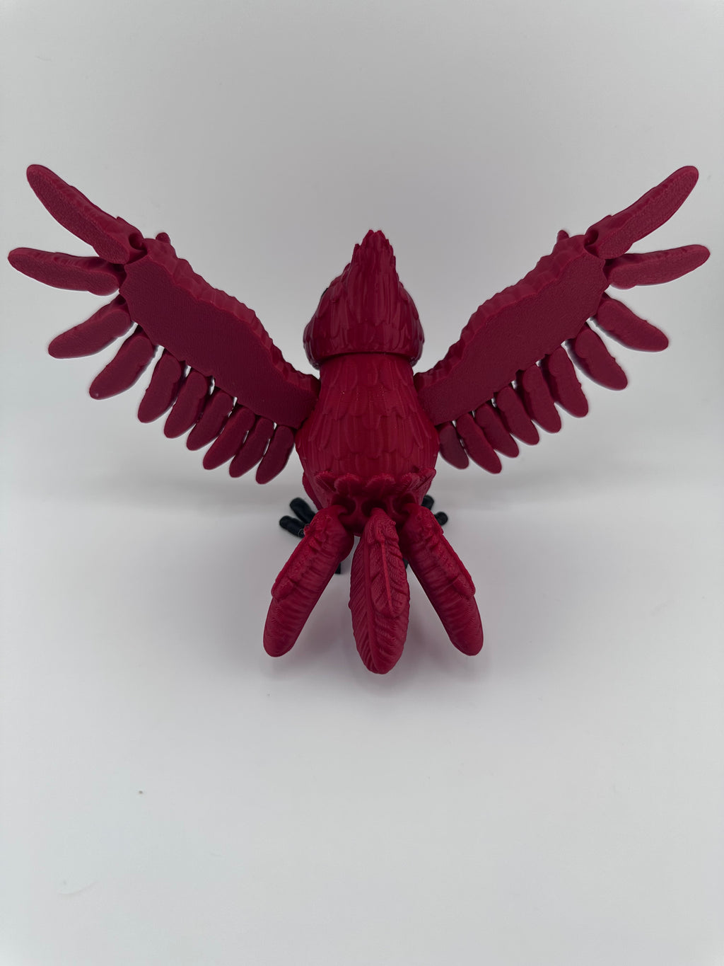 Cardinal with Nest Articulated 3D Printed