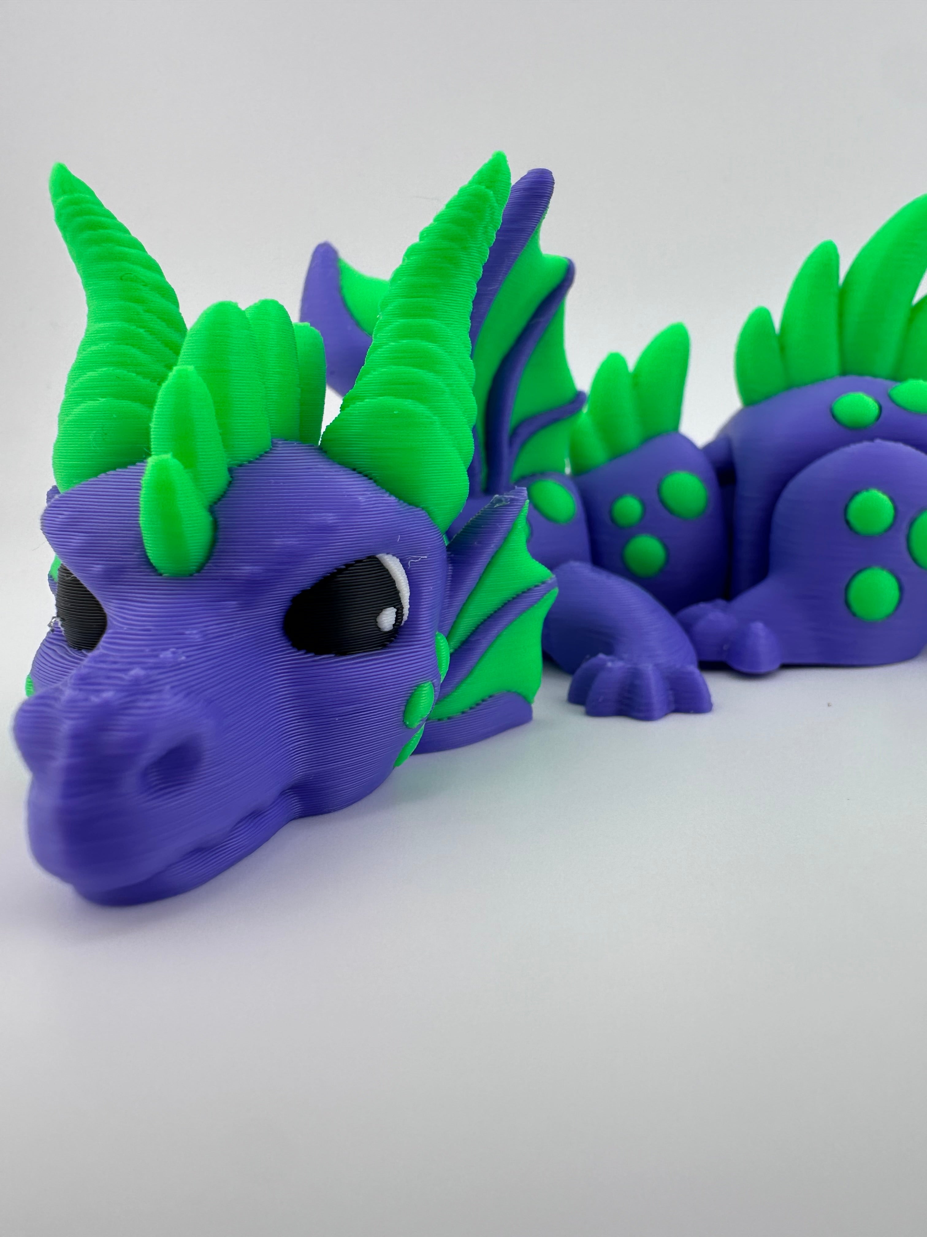 Mythical Dragon Articulated 3D Printed Desk Pet