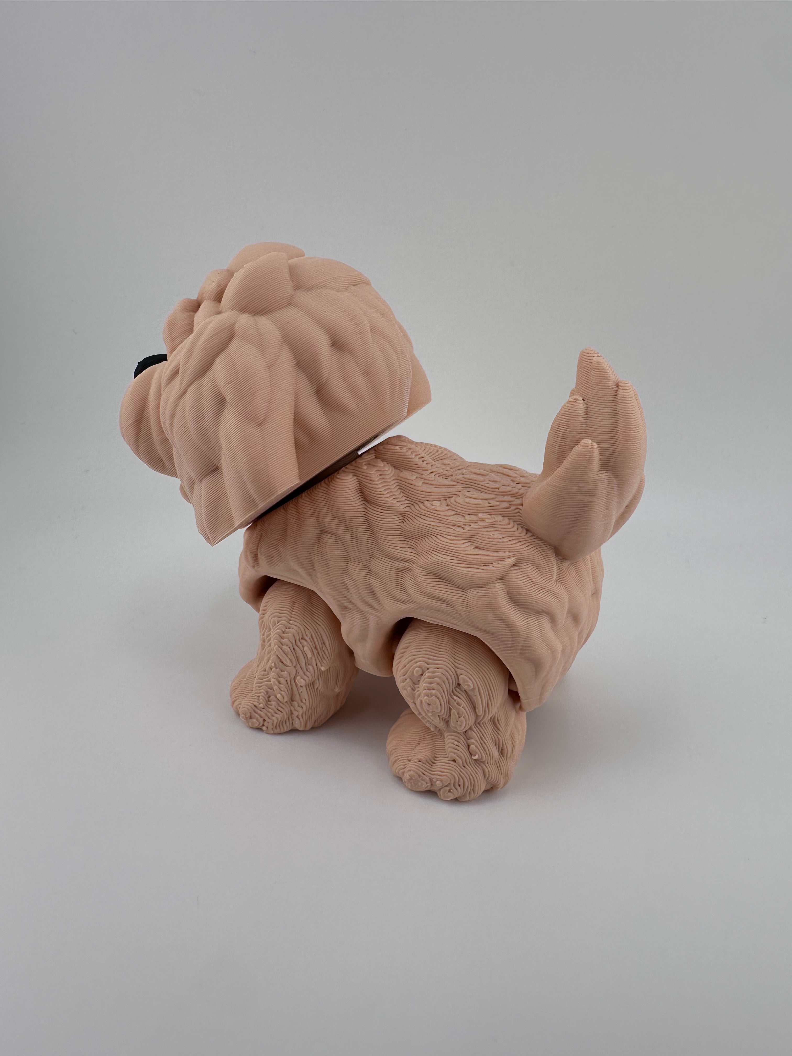 Golden Doodle Dog Puppy Articulated Flexi 3D Print