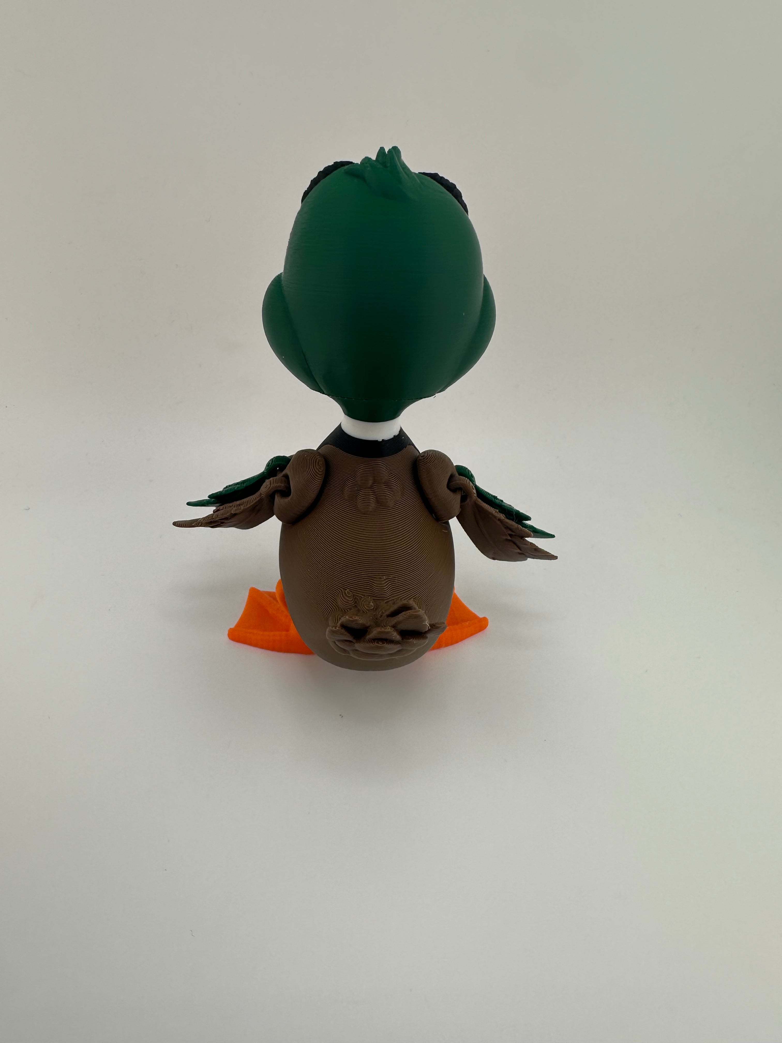 Yellow Duck and Mallard Duck Articulated 3D Print Figurines