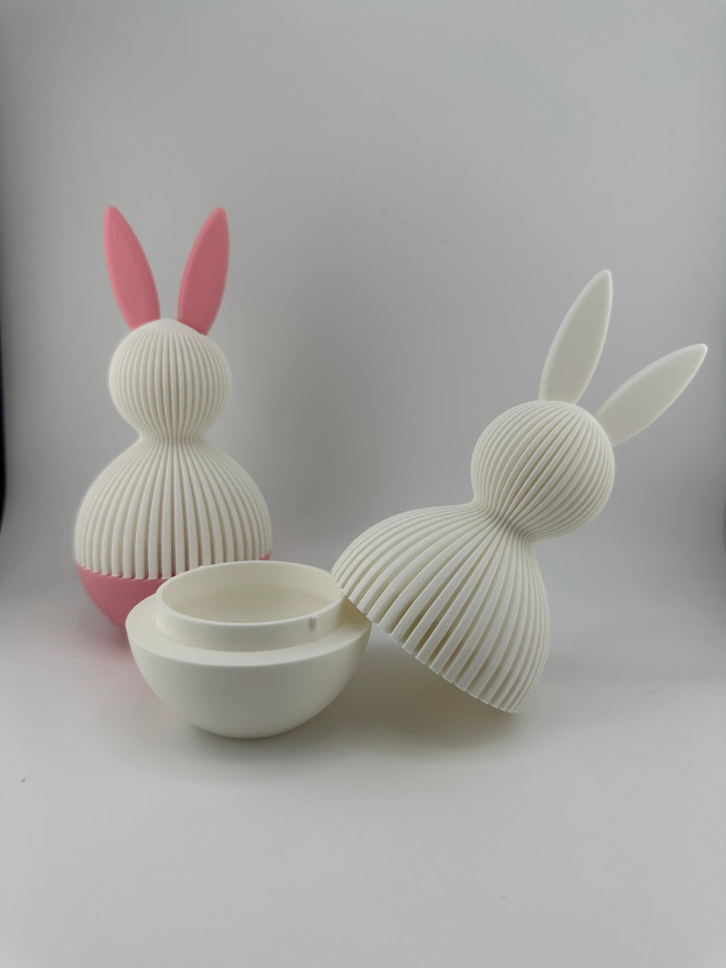 Easter Bunny Modern Container 3D Printed Figurine