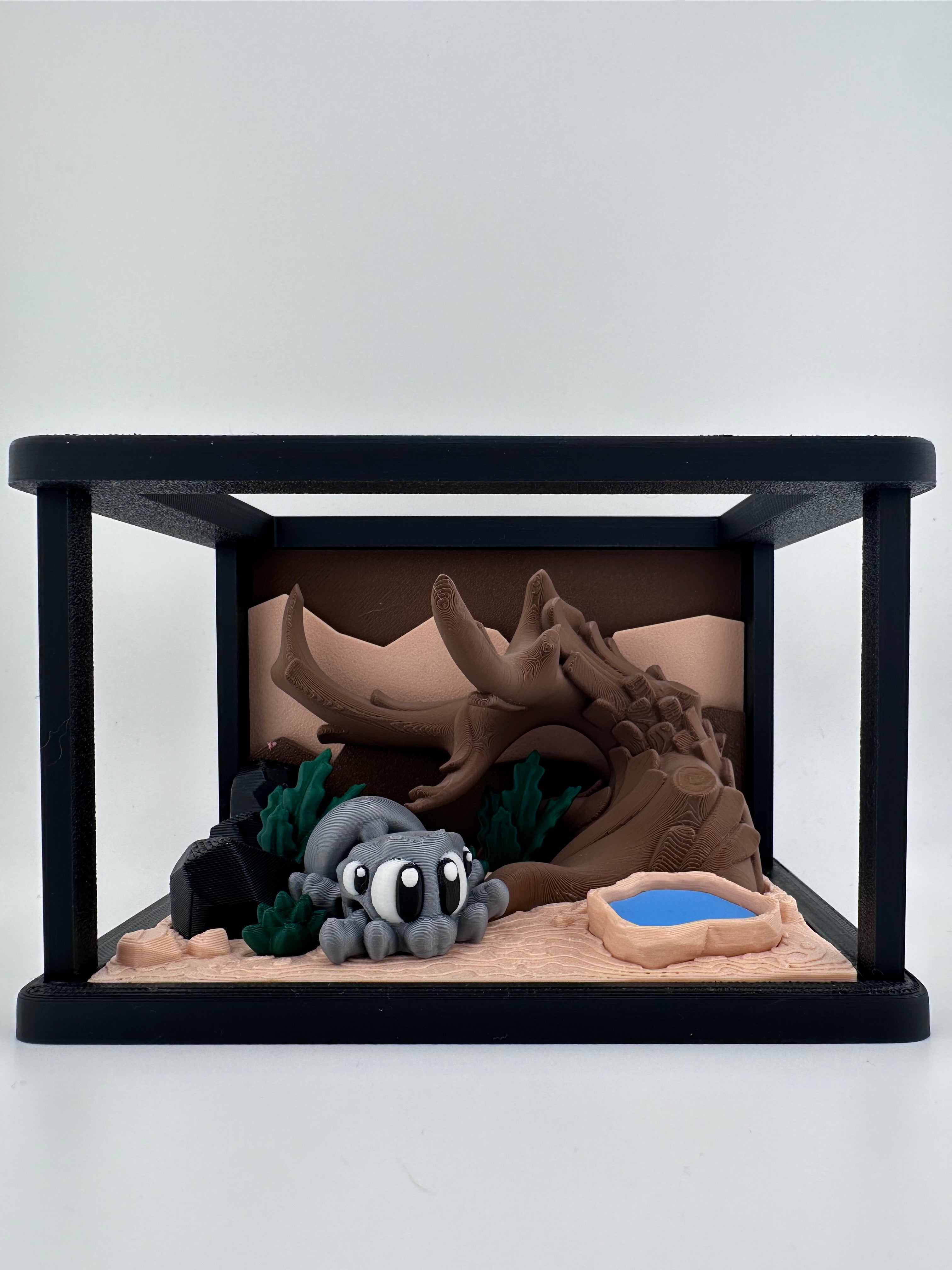 Spider Habitat and Spider 3D Printed Set