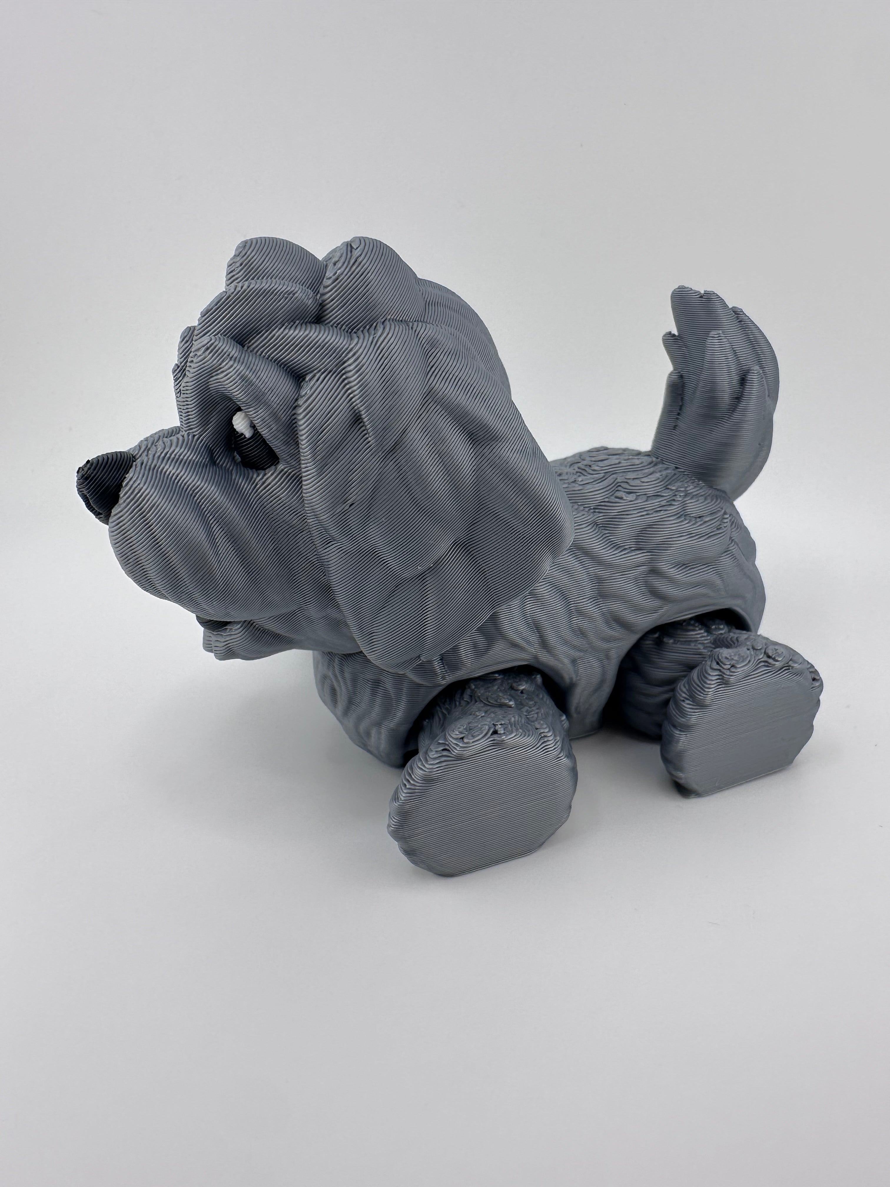 Golden Doodle Dog Puppy Articulated Flexi 3D Print