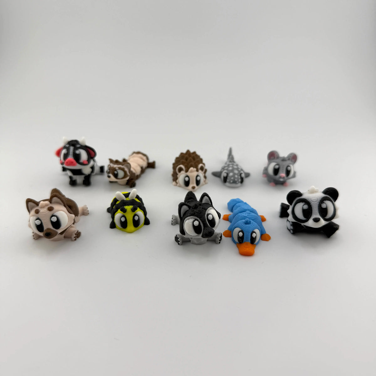 3D Micros - Cute 3D Printed Acticuating Mini Fidget Animals Great Gift and Desk Fidget Minis Decor The Wizard of Printing