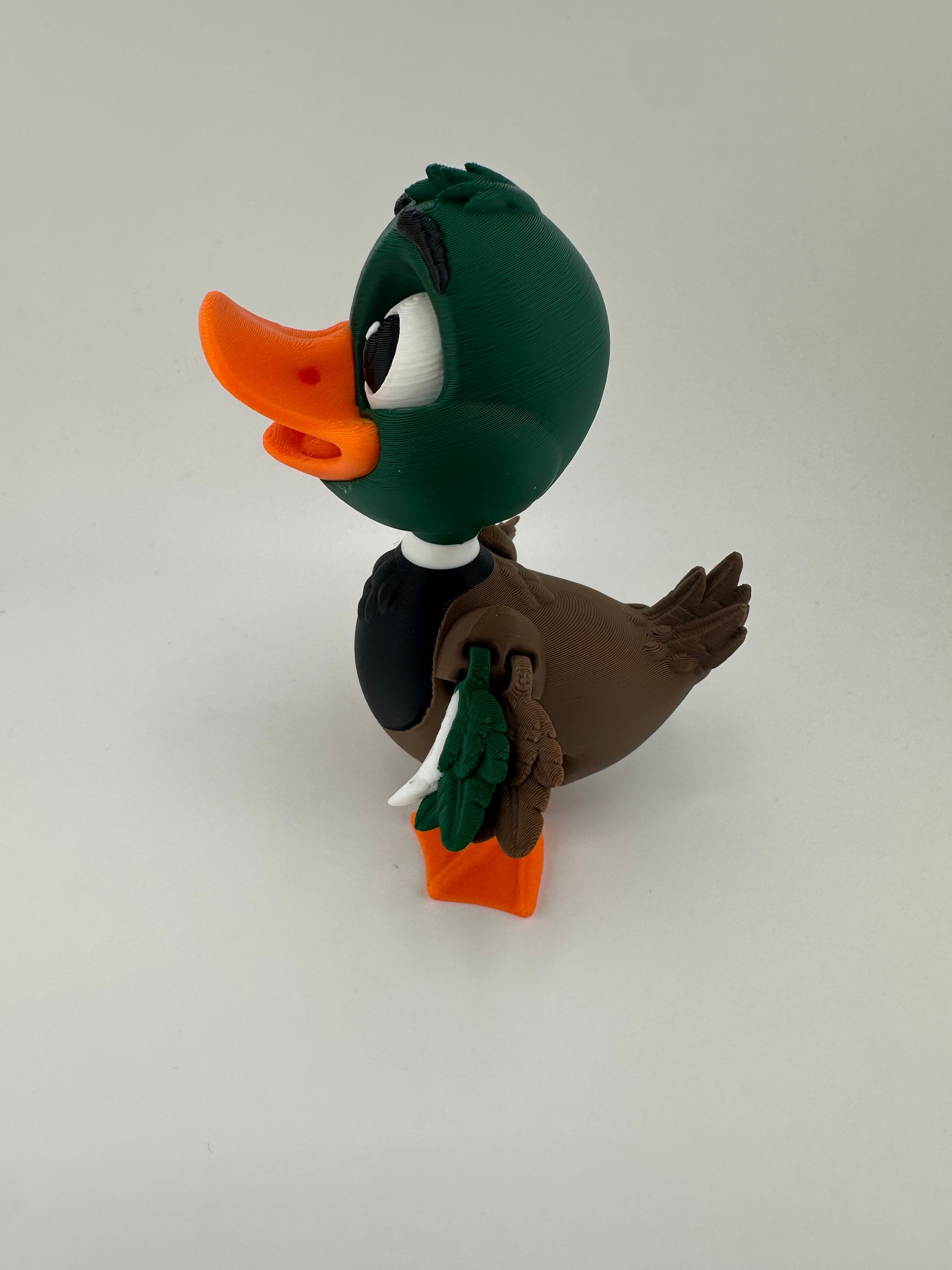 Yellow Duck and Mallard Duck Articulated 3D Print Figurines