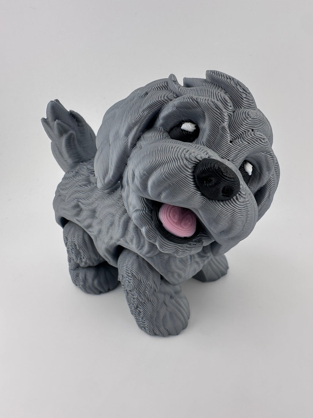 Golden Doodle Dog Puppy Articulated Flexi 3D Print