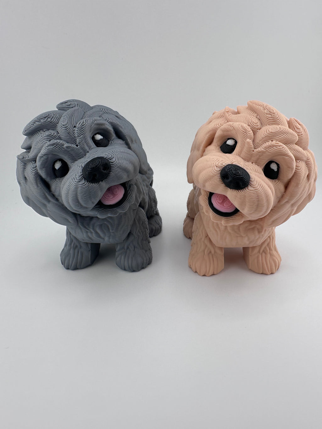 Golden Doodle Dog Puppy Articulated Flexi 3D Print