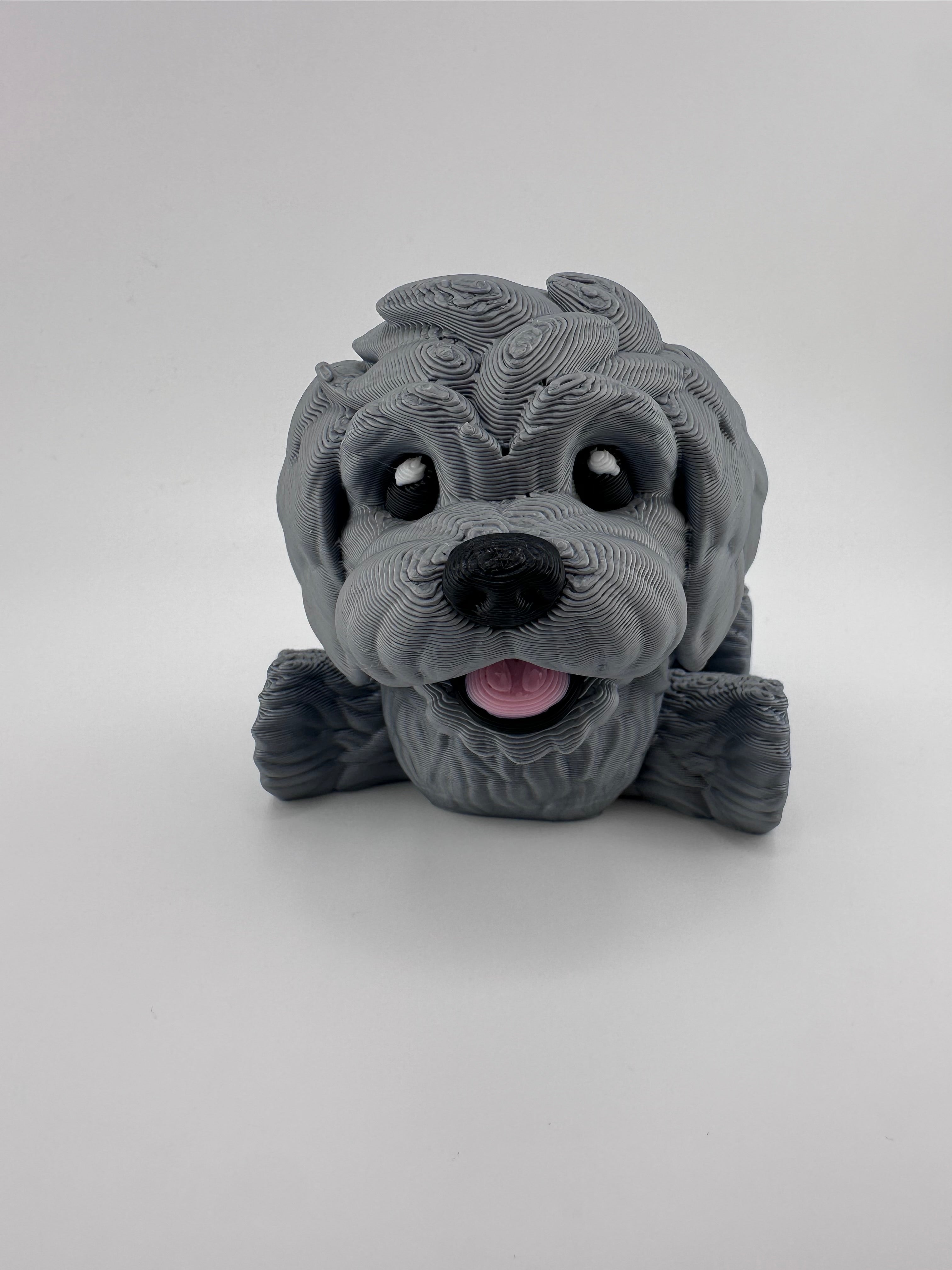 Golden Doodle Dog Puppy Articulated Flexi 3D Print