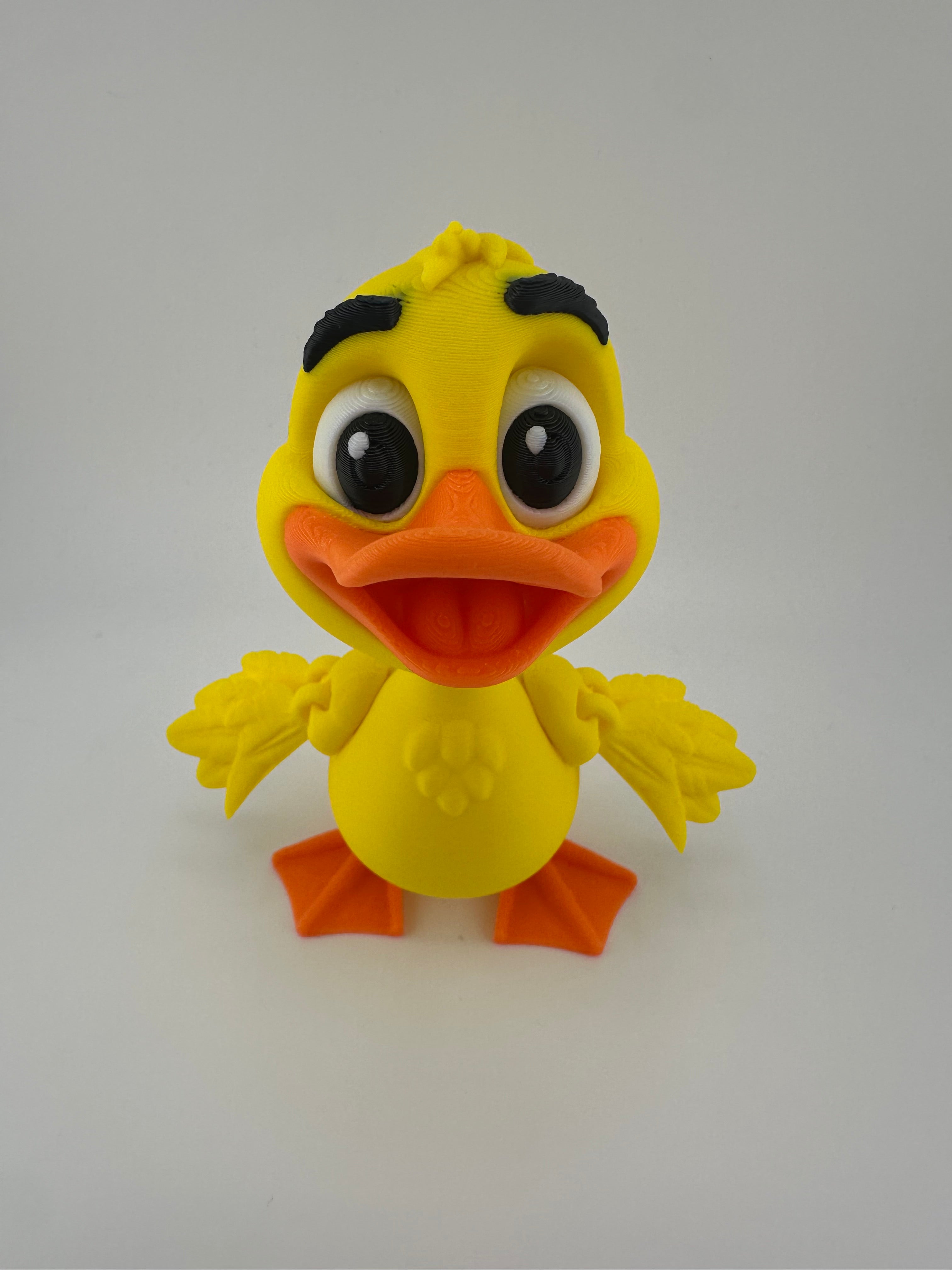 Yellow Duck and Mallard Duck Articulated 3D Print Figurines