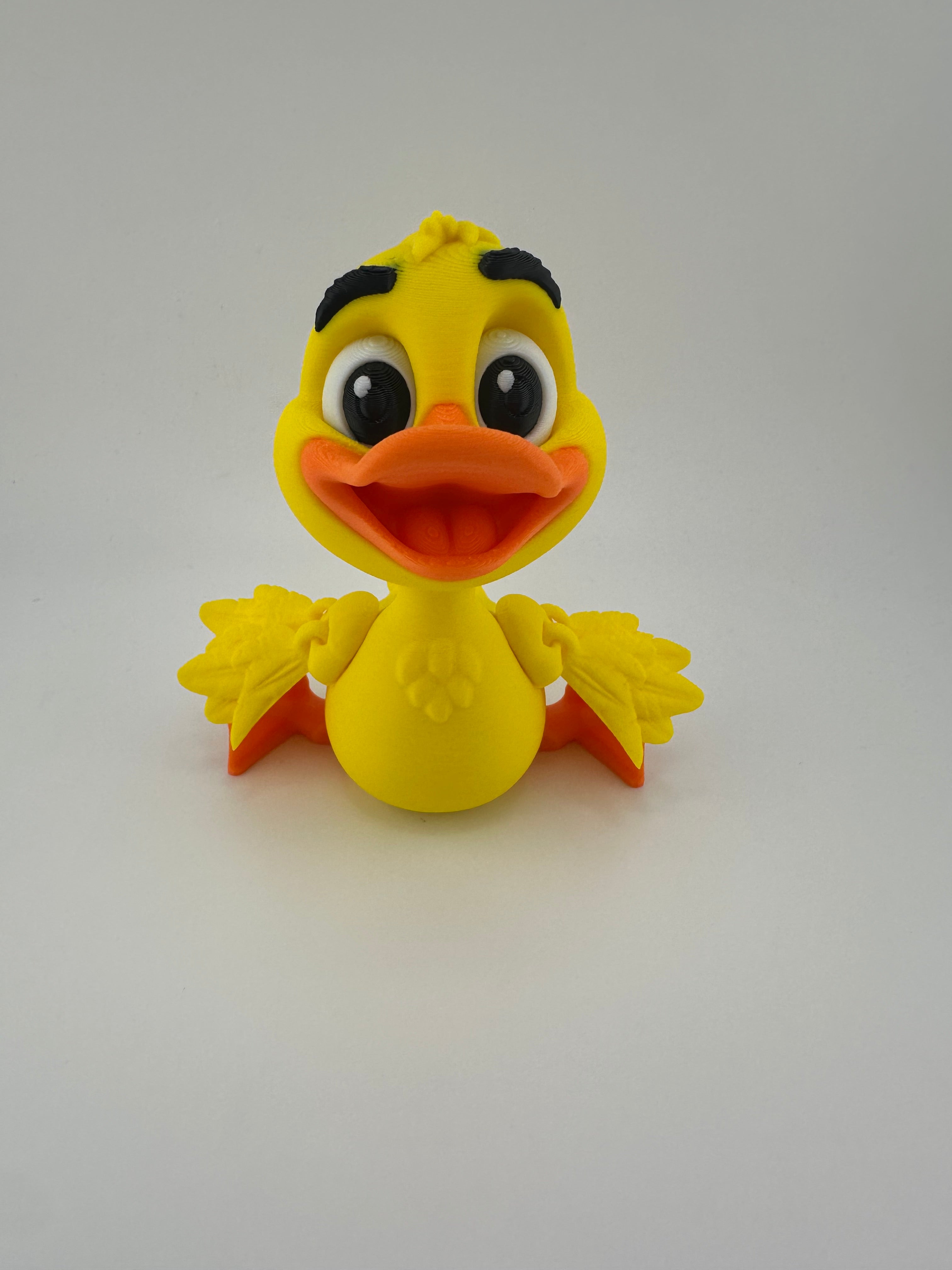 Yellow Duck and Mallard Duck Articulated 3D Print Figurines