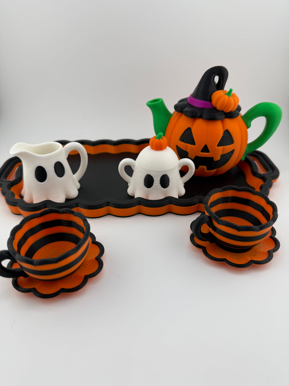 Halloween Pumpkin & Ghost Tea Party Set