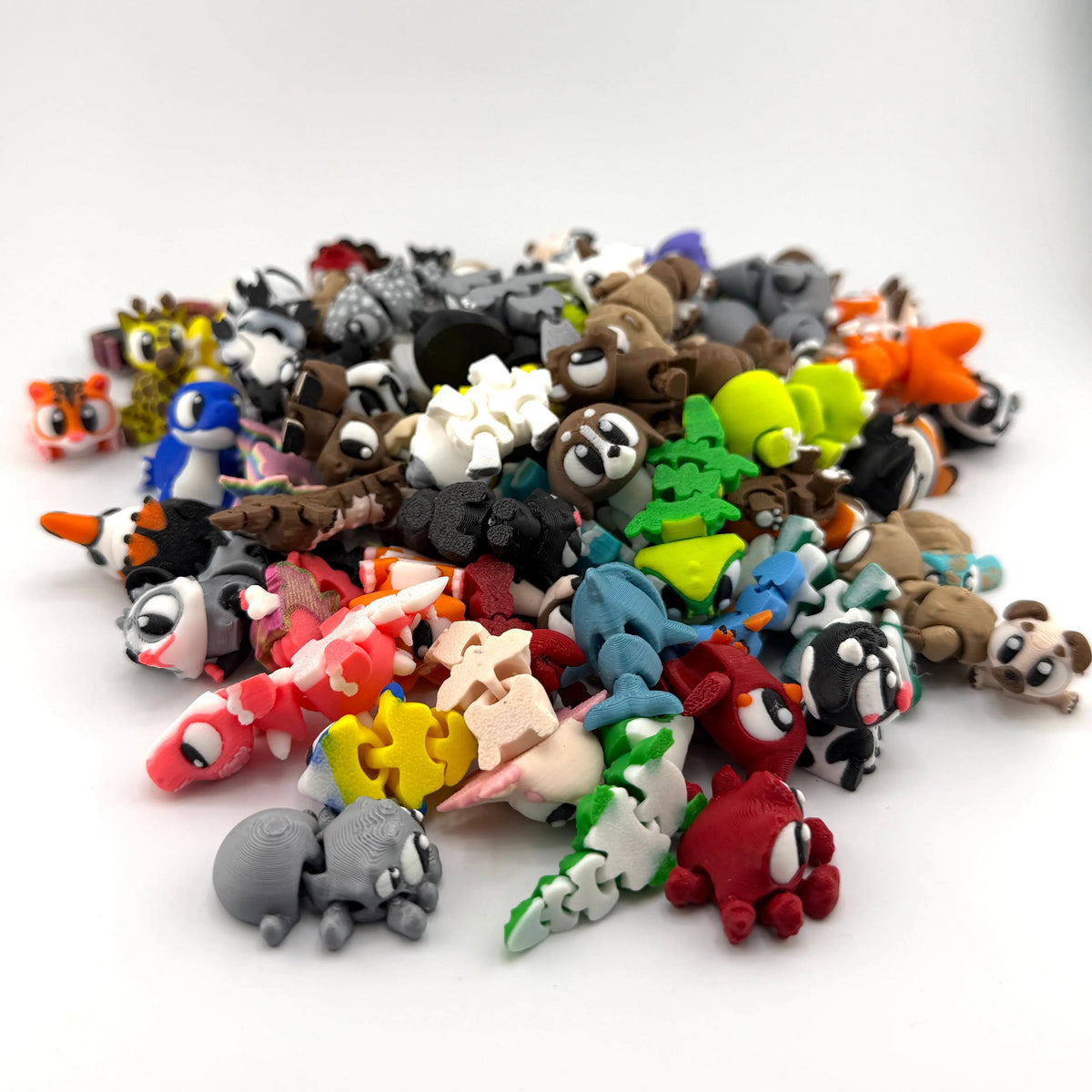 3D Micros - Cute 3D Printed Acticuating Mini Fidget Animals Great Gift and Desk Fidget Minis Decor The Wizard of Printing