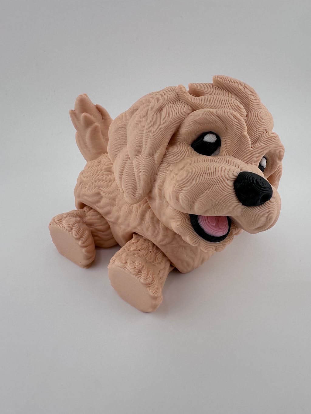 Golden Doodle Dog Puppy Articulated Flexi 3D Print
