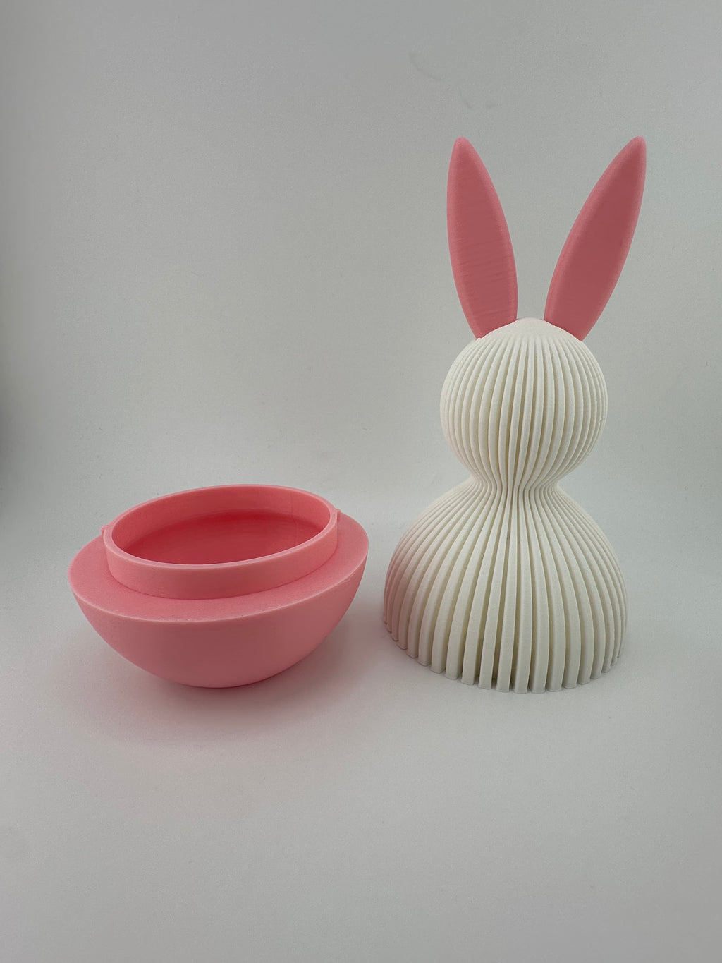 Easter Bunny Modern Container 3D Printed Figurine
