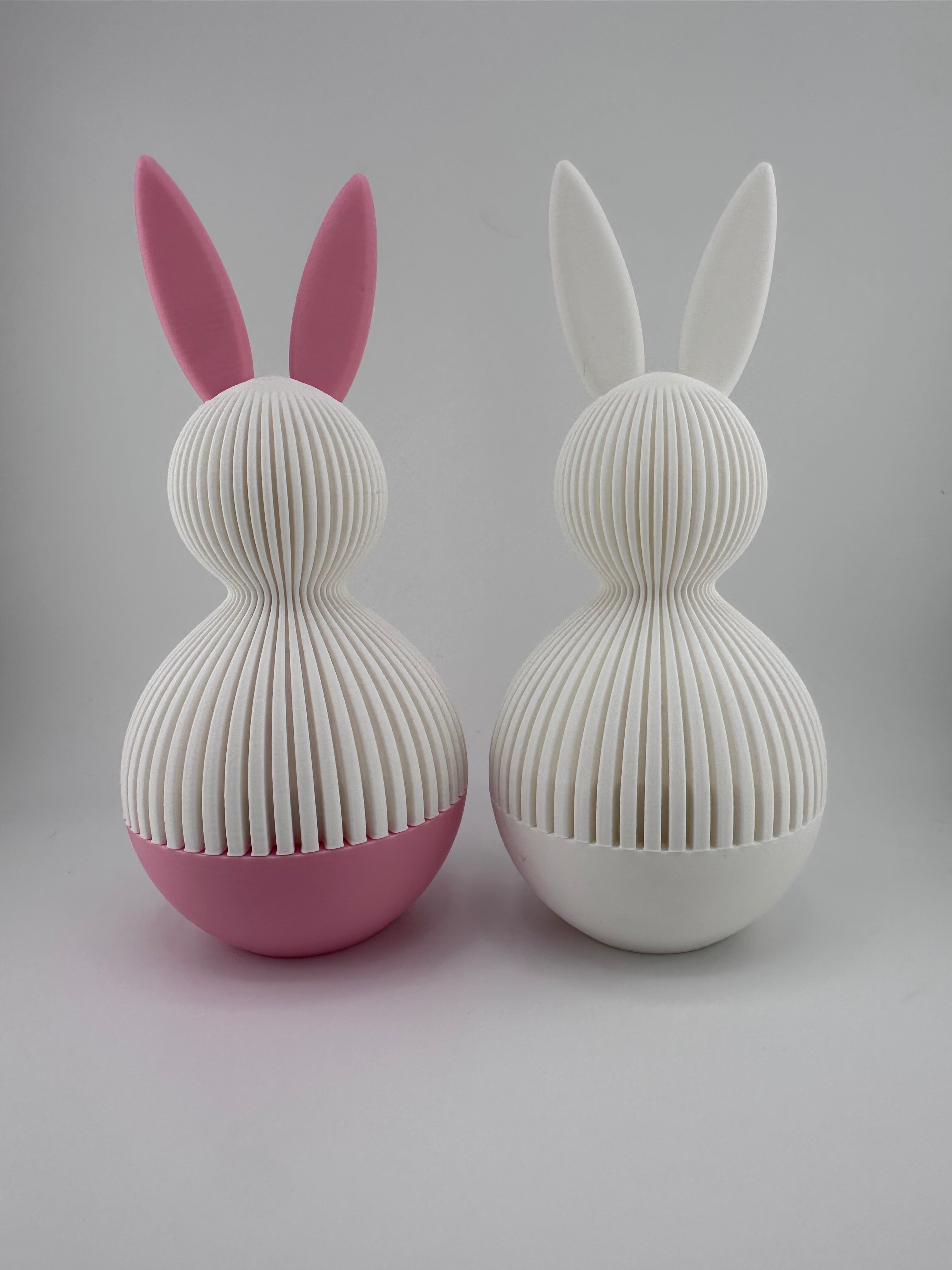 Easter Bunny Modern Container 3D Printed Figurine