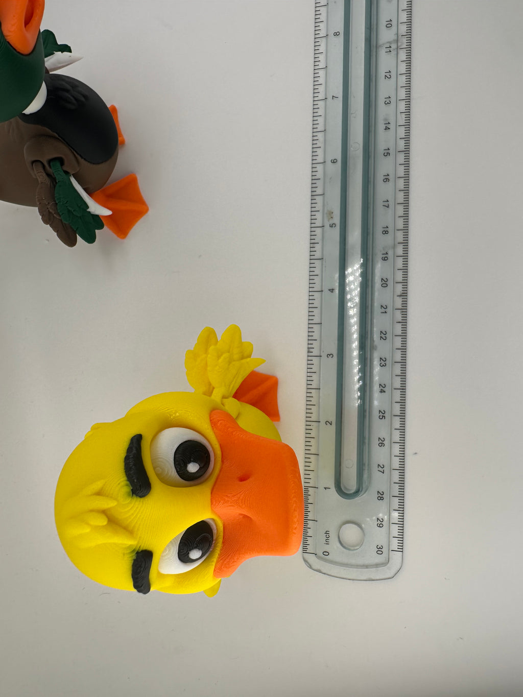 Yellow Duck and Mallard Duck Articulated 3D Print Figurines