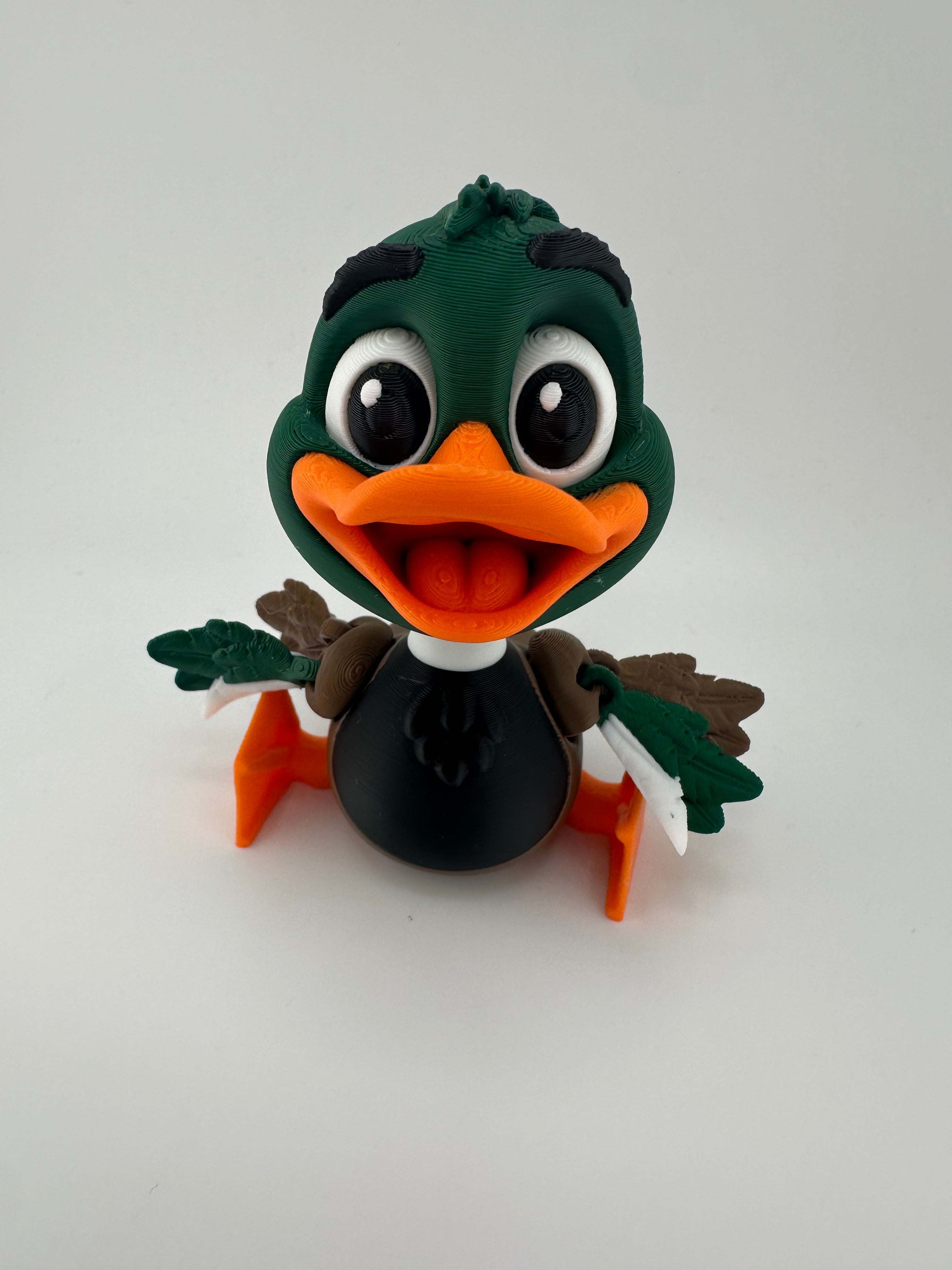 Yellow Duck and Mallard Duck Articulated 3D Print Figurines