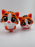 Articulated Kitten - Orange with Black Stripes
