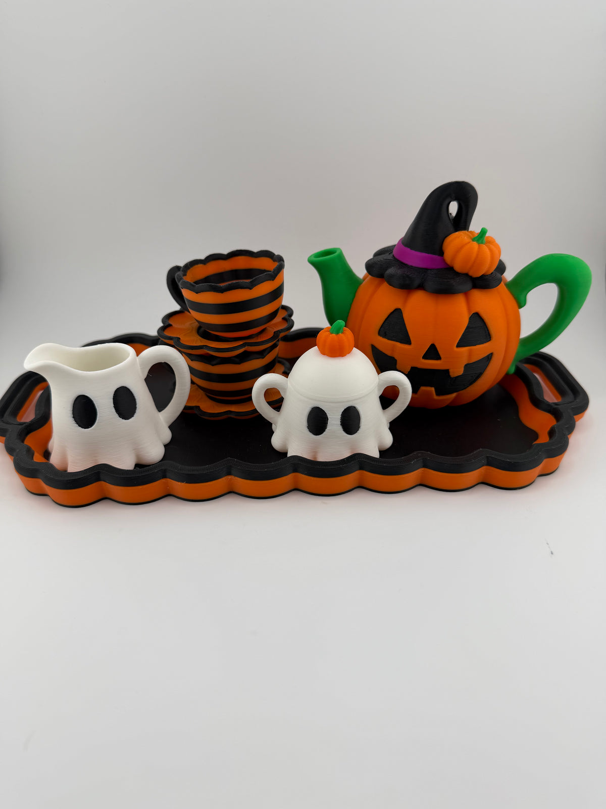 Halloween Pumpkin & Ghost Tea Party Set