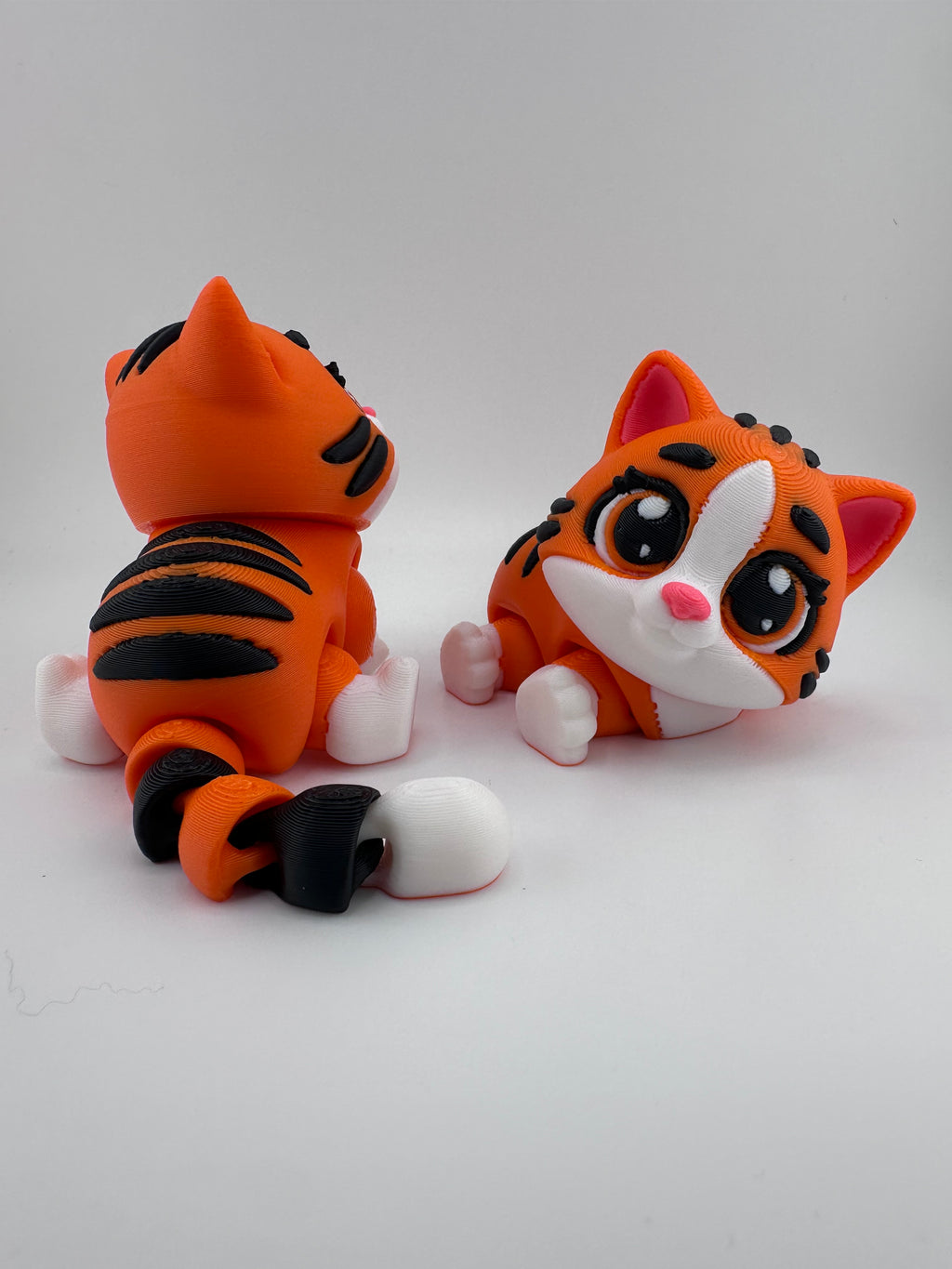 Articulated Kitten - Orange with Black Stripes