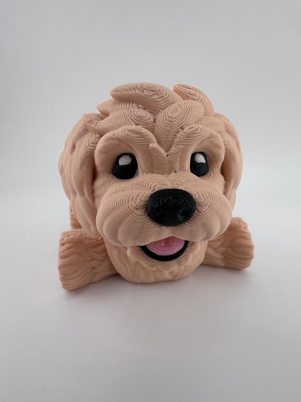 Golden Doodle Dog Puppy Articulated Flexi 3D Print