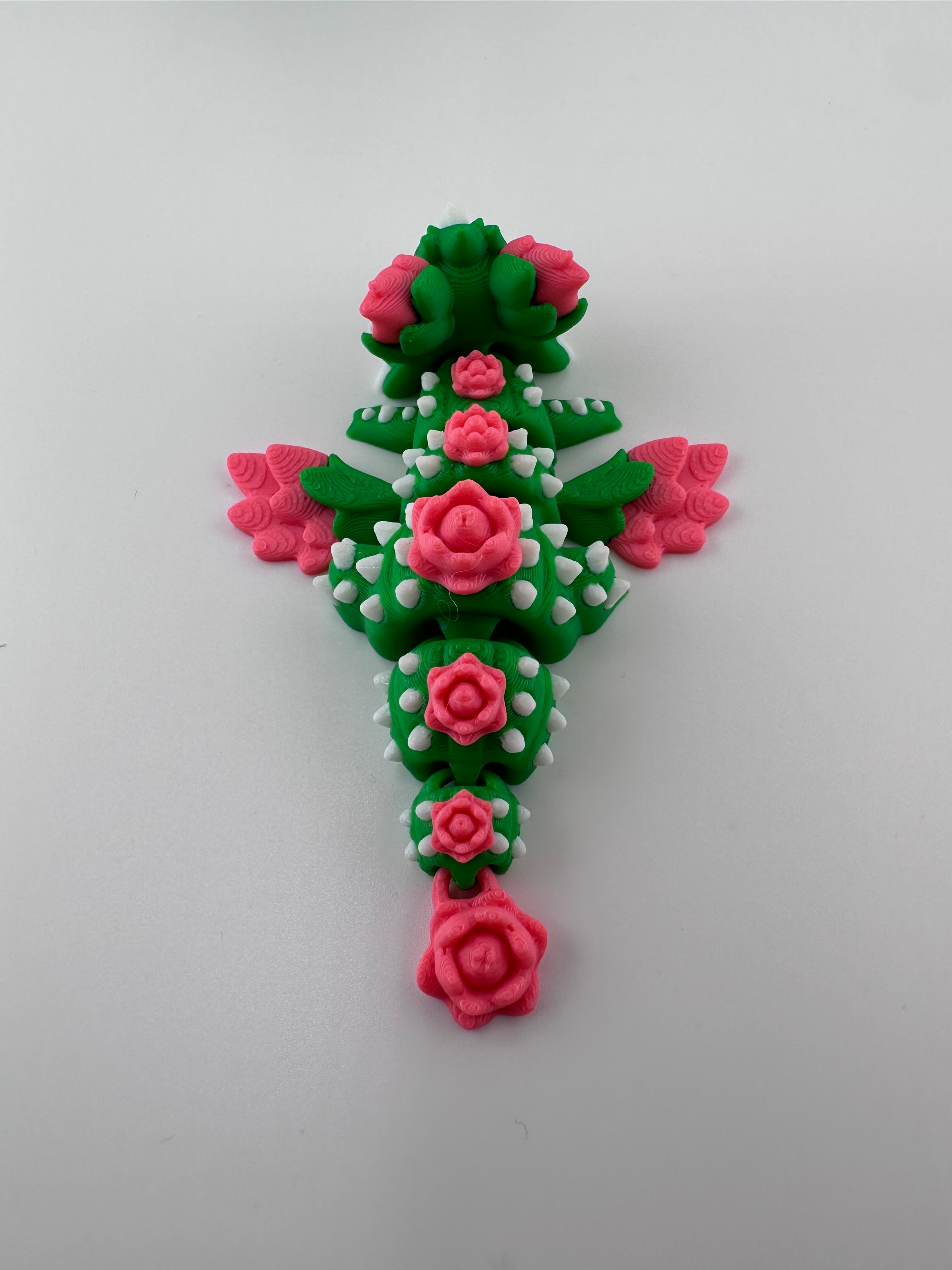 Cactus Dragon and Egg Set 3D Print Figurine and Container