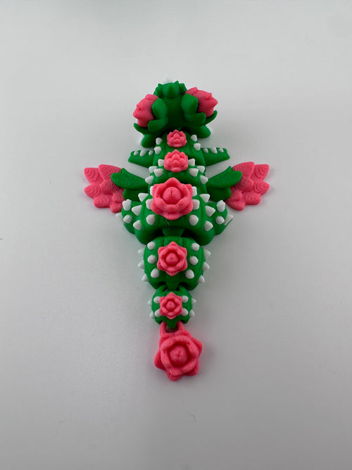 Cactus Dragon and Egg Set 3D Print Figurine and Container