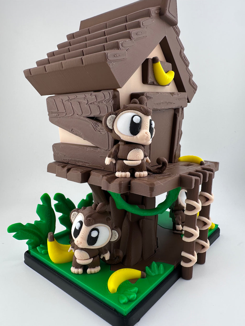 Monkeys and Jungle Treehouse 3D Print Set