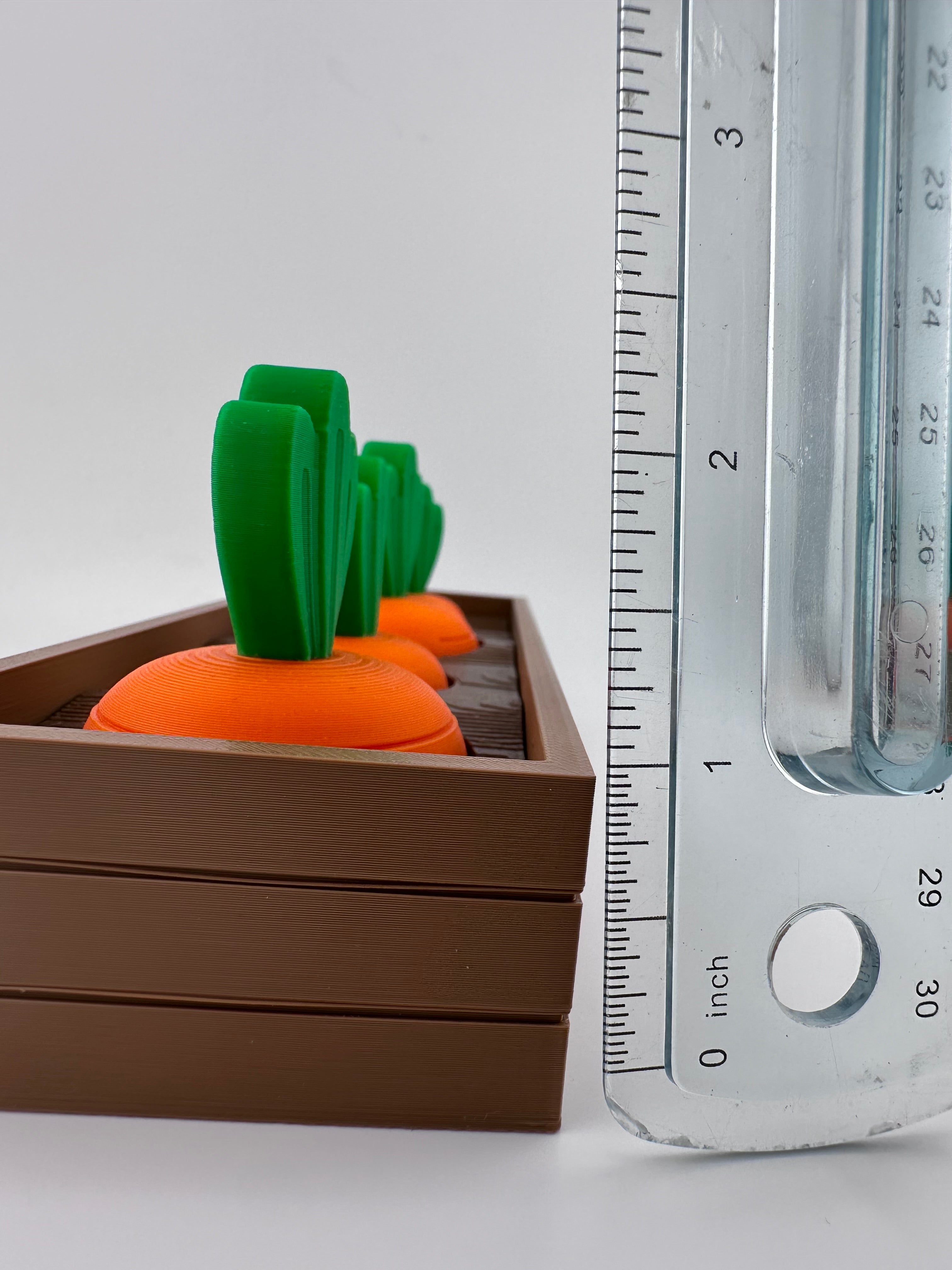 Carrot Garden Set for Spring and Summer Home and Office Decor 3D Printed