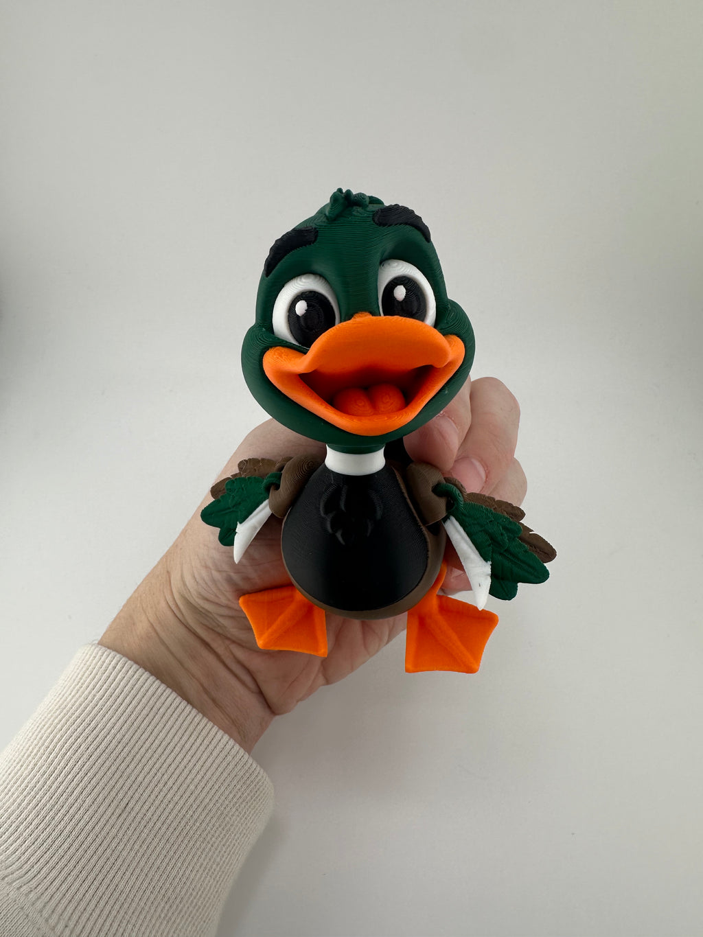 Yellow Duck and Mallard Duck Articulated 3D Print Figurines