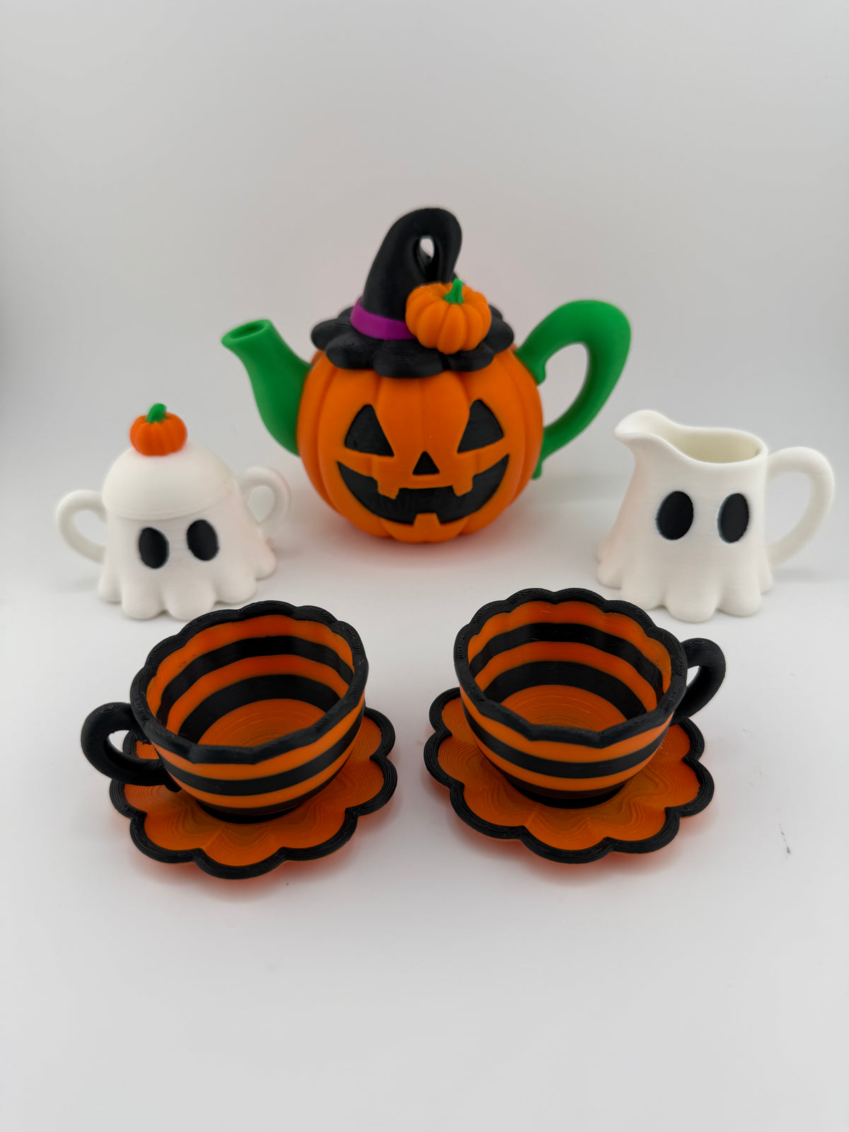Halloween Pumpkin & Ghost Tea Party Set