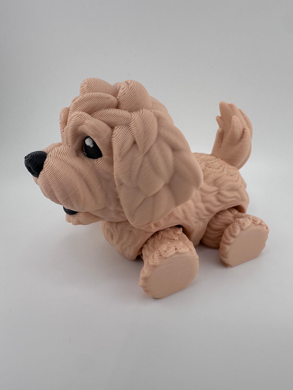 Golden Doodle Dog Puppy Articulated Flexi 3D Print