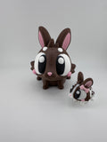 Bunny Rabbits Figurine Set 3D Printed