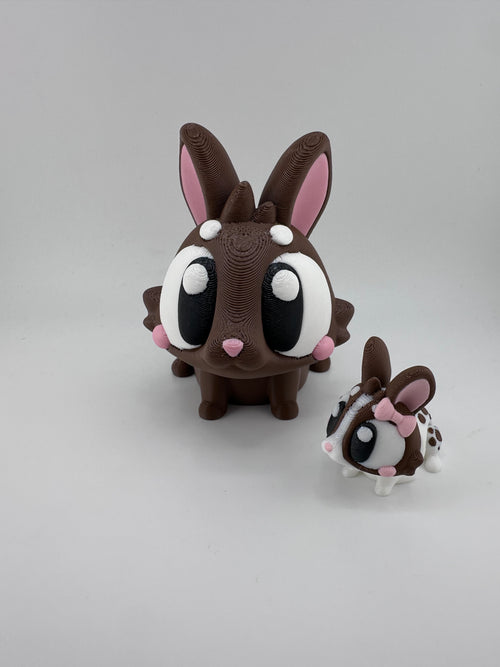 Bunny Rabbits Figurine Set 3D Printed