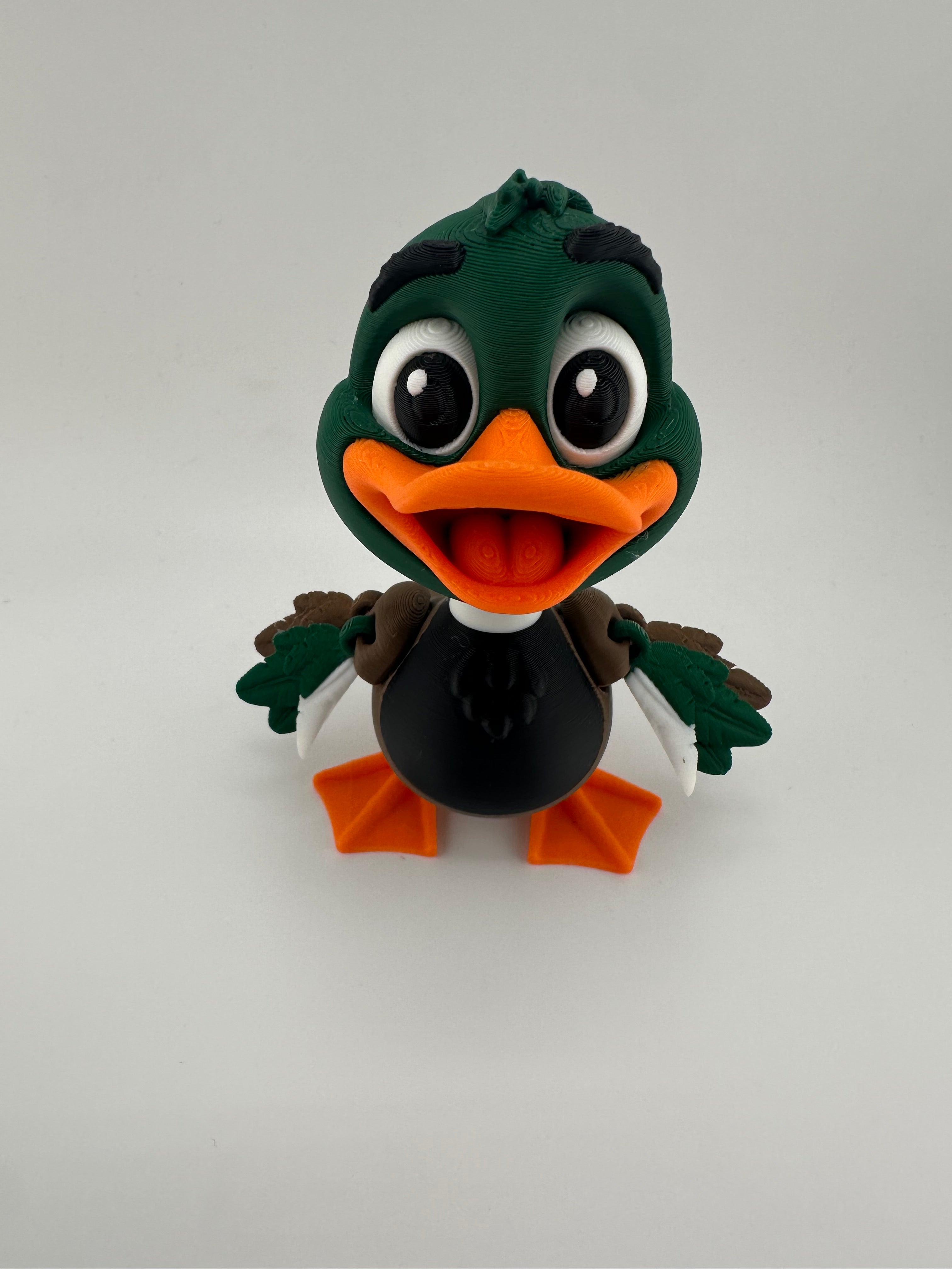 Yellow Duck and Mallard Duck Articulated 3D Print Figurines