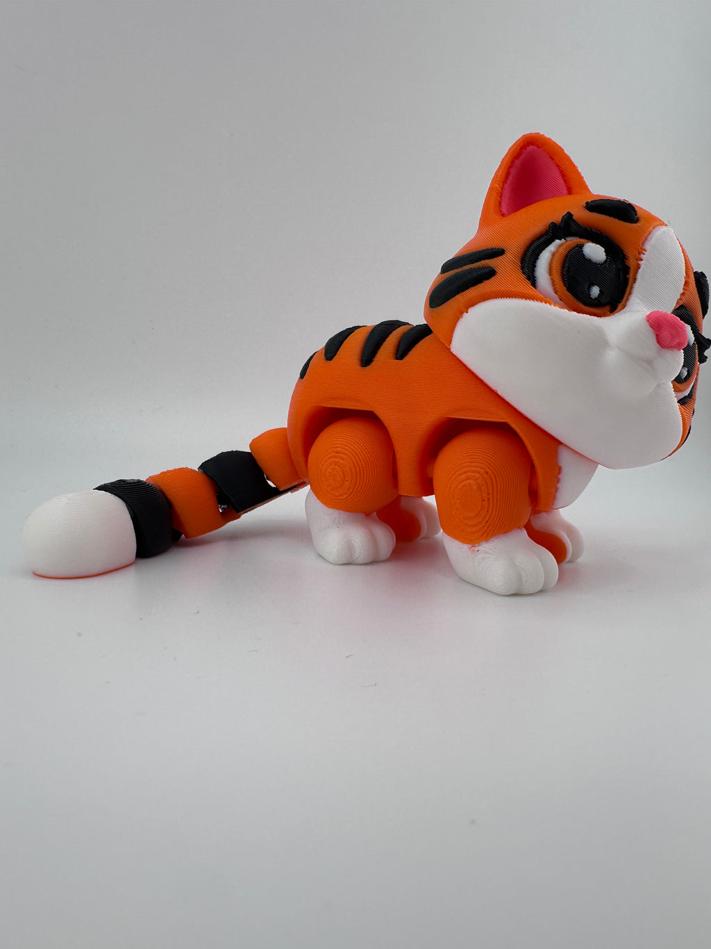 Articulated Kitten - Orange with Black Stripes