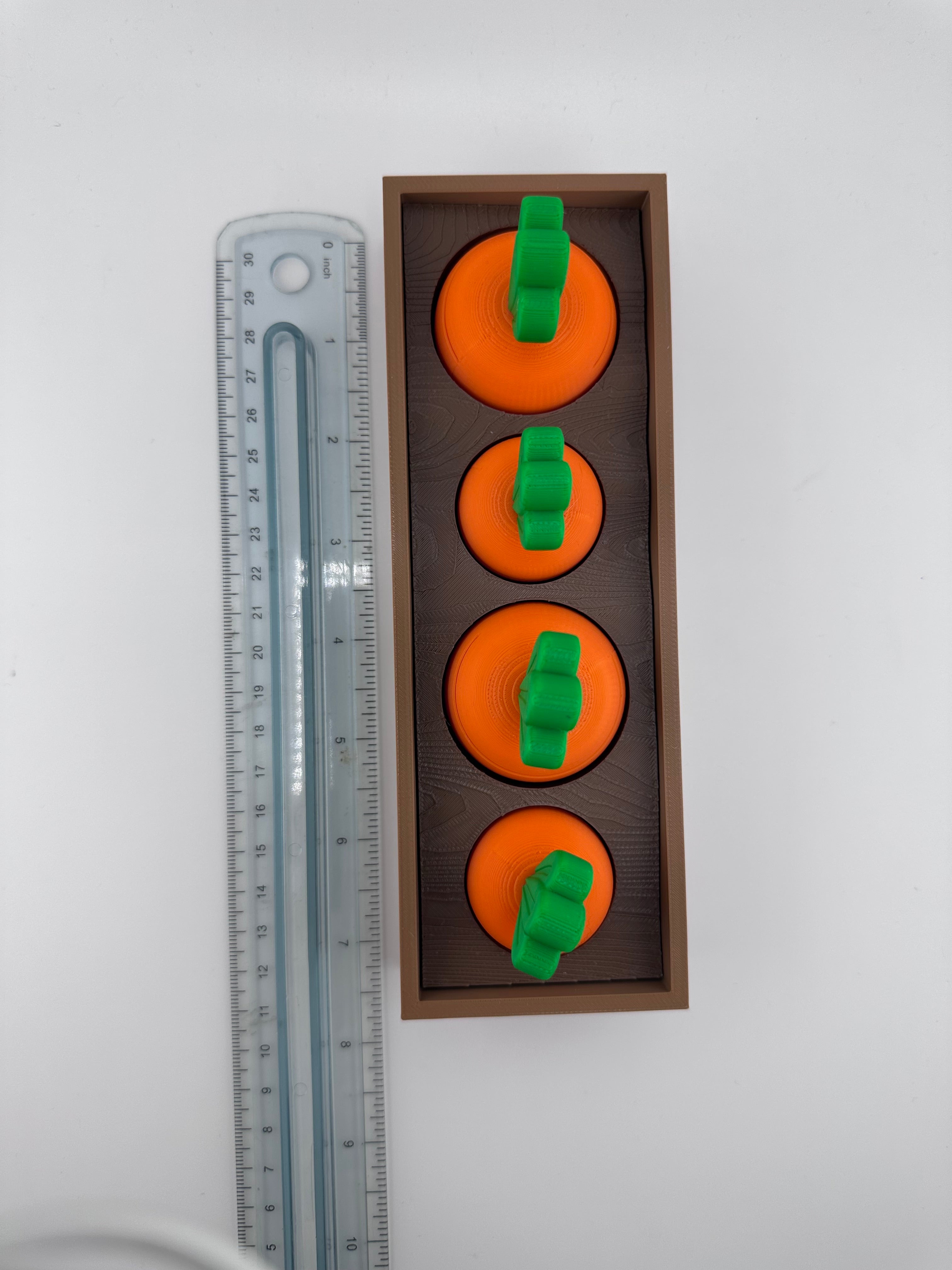 Carrot Garden Set for Spring and Summer Home and Office Decor 3D Printed