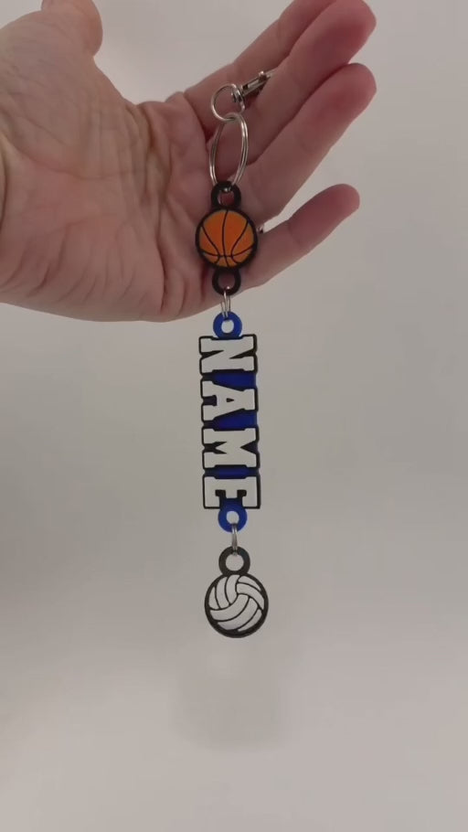 Personalized Name Keychain with Charm