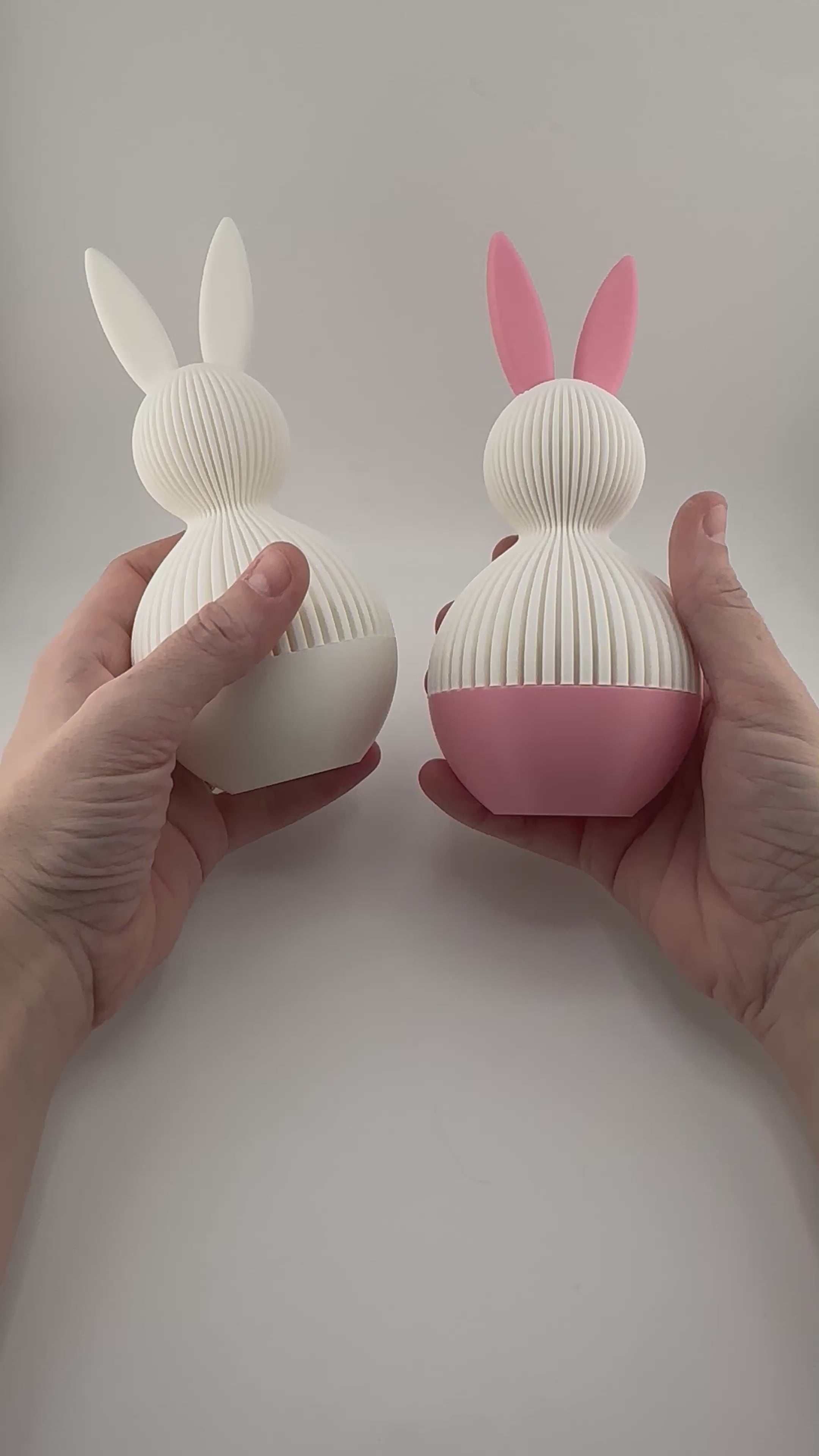 Easter Bunny Modern Container 3D Printed Figurine